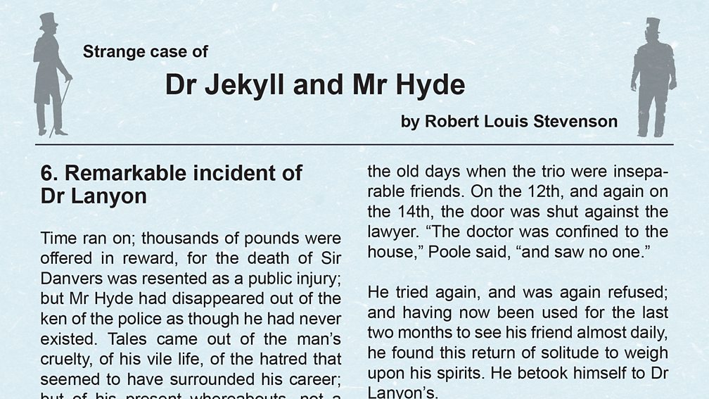 6. Remarkable incident of Dr Lanyon BBC Teach