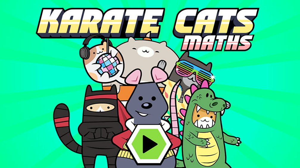 KS1 Maths free game - Karate Cats - Primary school times tables