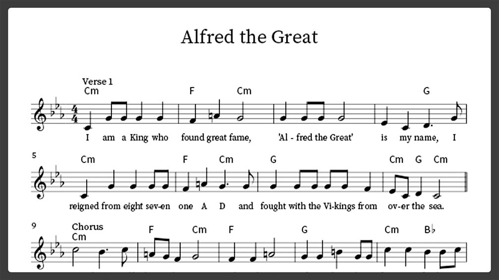 KS2 Music The AngloSaxons. 2 Alfred the Great BBC Teach