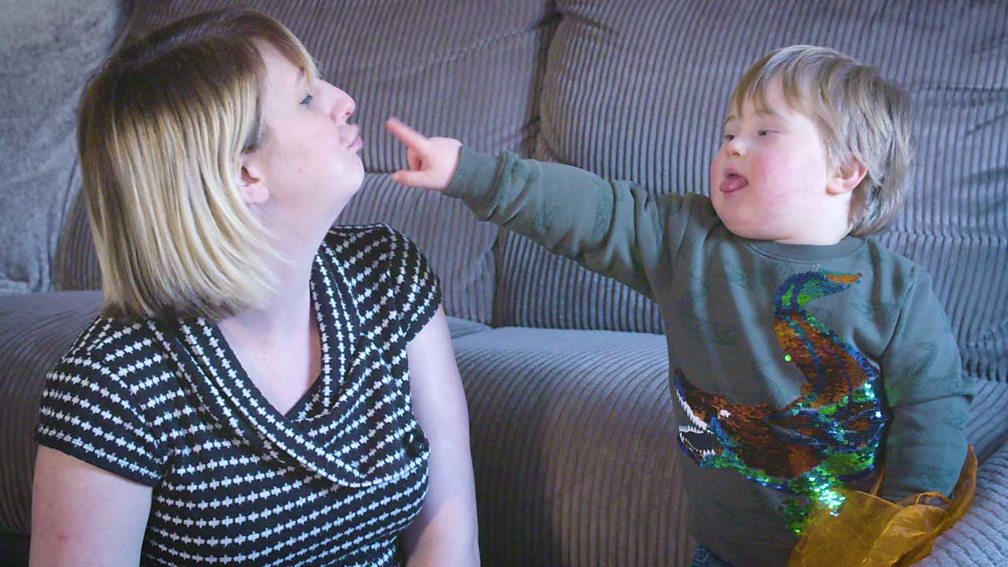Blowing raspberries Activity for kids with special educational needs