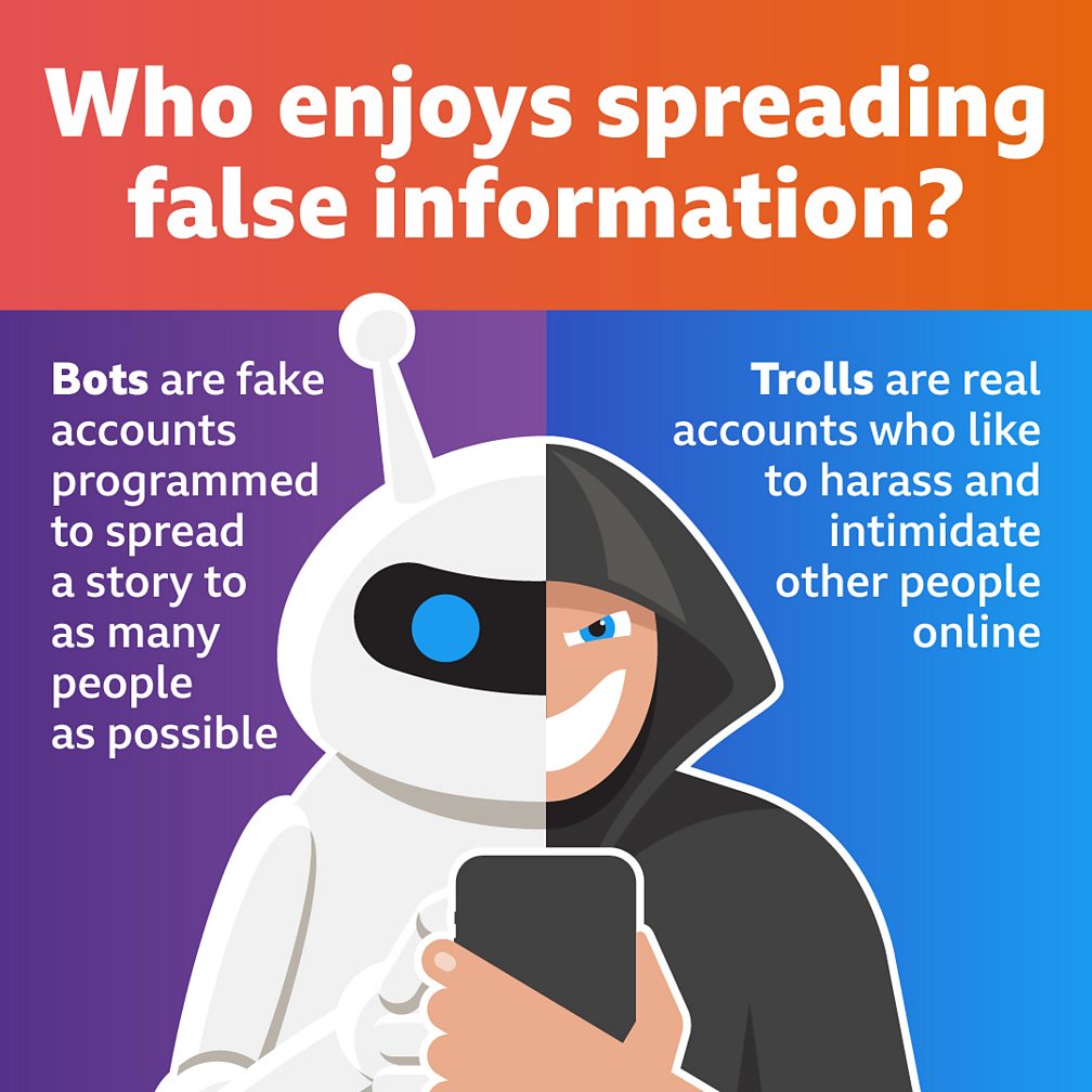 Info bot. False information. Spreading false information. Spread false information. False information on the Internet.