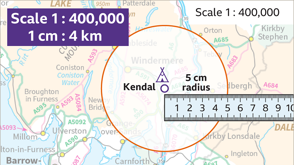 Map scales and ratio - KS3 Maths - BBC Bitesize - BBC Bitesize