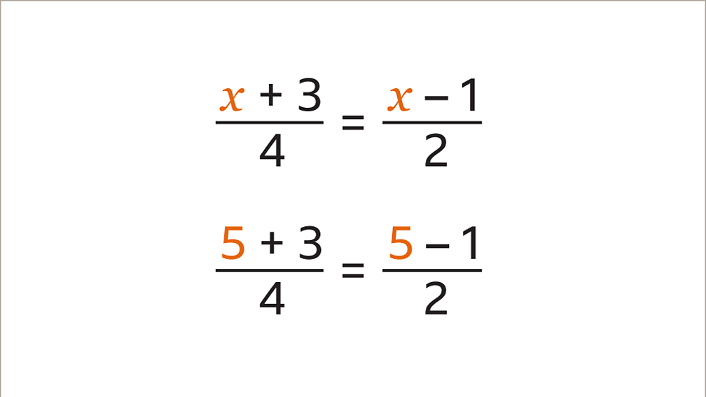 Solving equations with fractions - KS3 Maths - BBC Bitesize - BBC Bitesize