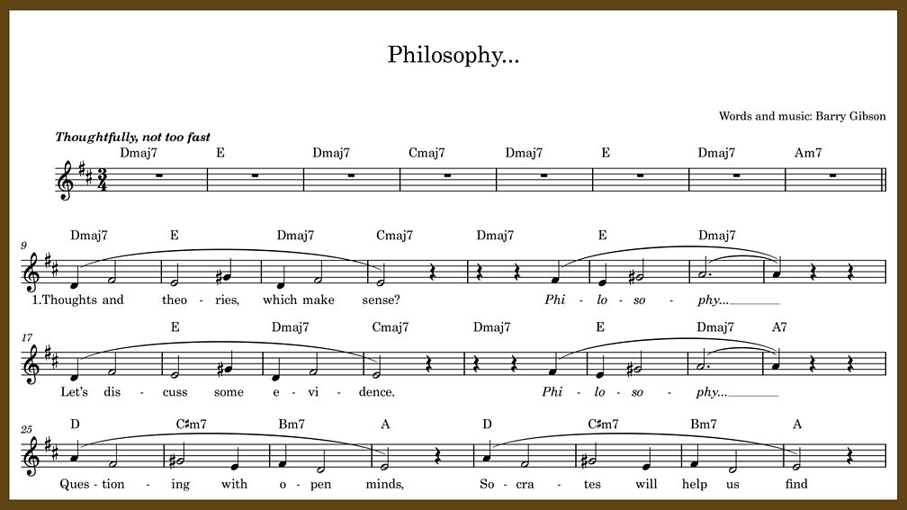 KS2 Music Ancient Greece. Song 'Philosophy' BBC Teach
