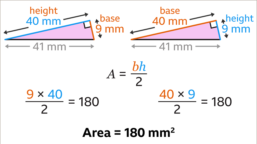 Area of triangles KS3 Maths BBC Bitesize BBC Bitesize