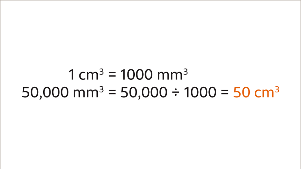 Converting metric units for area and volume KS3 Maths BBC Bitesize