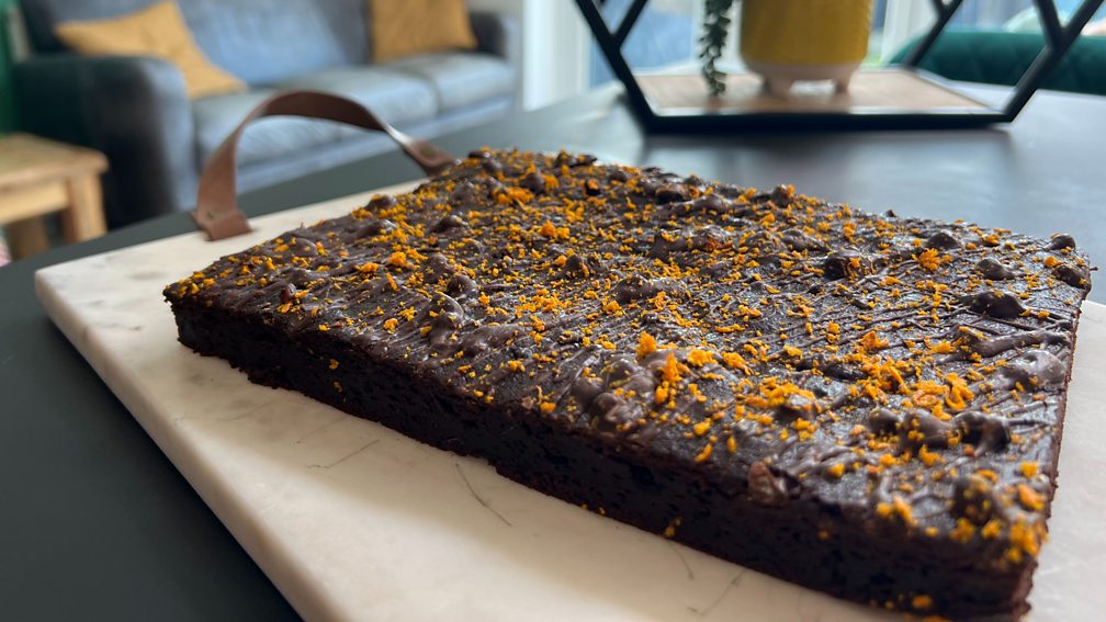 BBC One Morning Live Briony's Beetroot & Orange Brownies