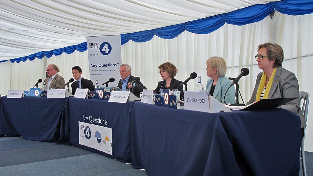 Any Questions? Joanna Cherry MP, Lord Jones of Birmingham, Johann Lamont MSP, Rory Stewart MP