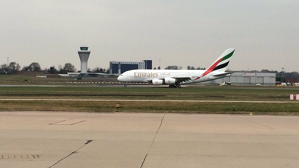 Airbus A380 airliner to fly from Birmingham Airport BBC News