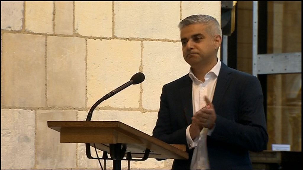 Sadiq Khan Sworn In As New London Mayor Bbc News