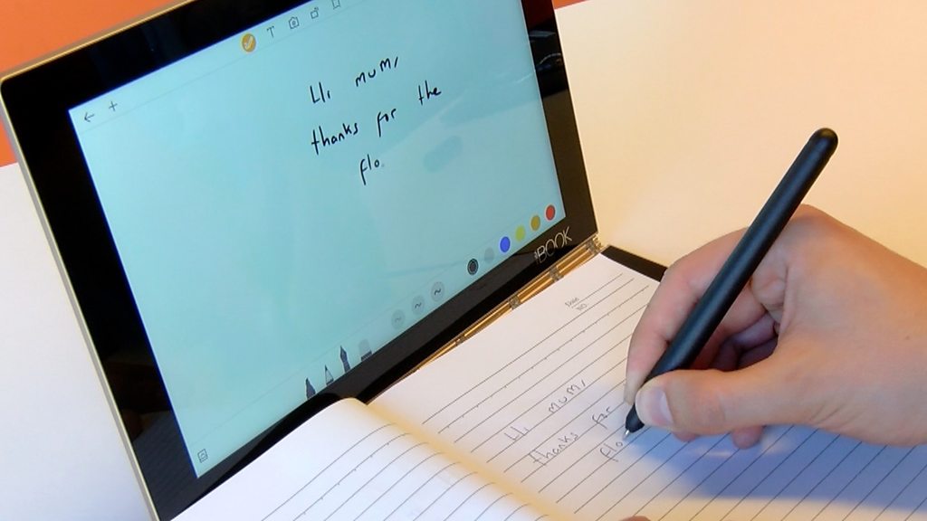 Lenovo Yoga Book Copies Handwriting Off Paper Notepads Bbc News