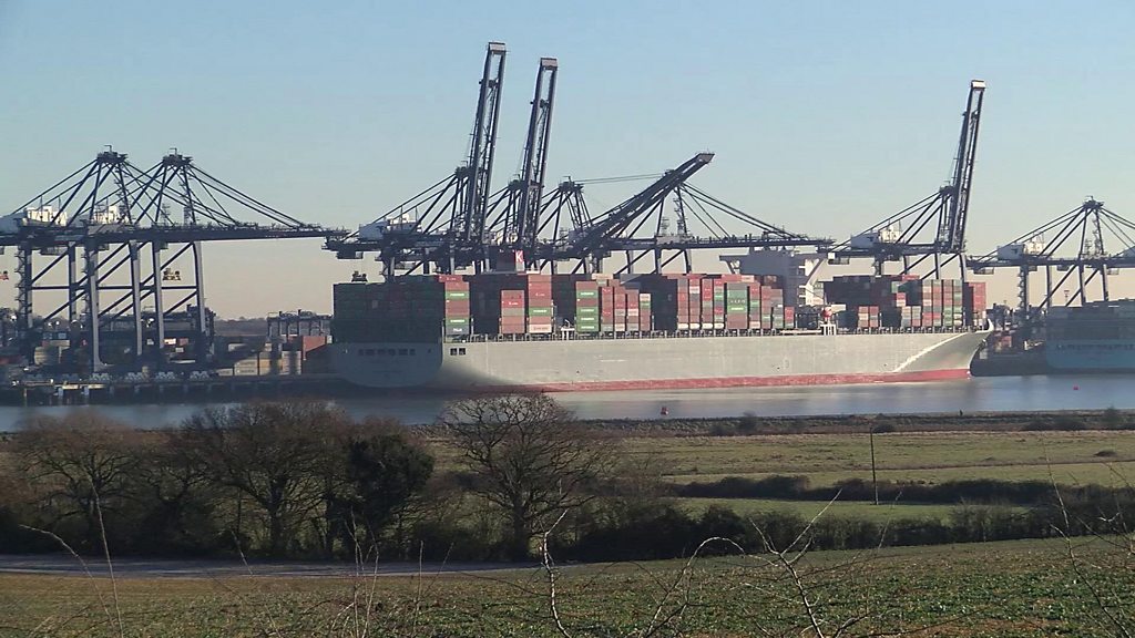 Man dies in ship boiler room 'explosion' in Felixstowe - BBC News