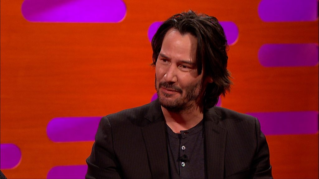 BBC One - The Graham Norton Show, Series 20, Episode 17, Keanu Reeves talks  about Bill and Ted 3