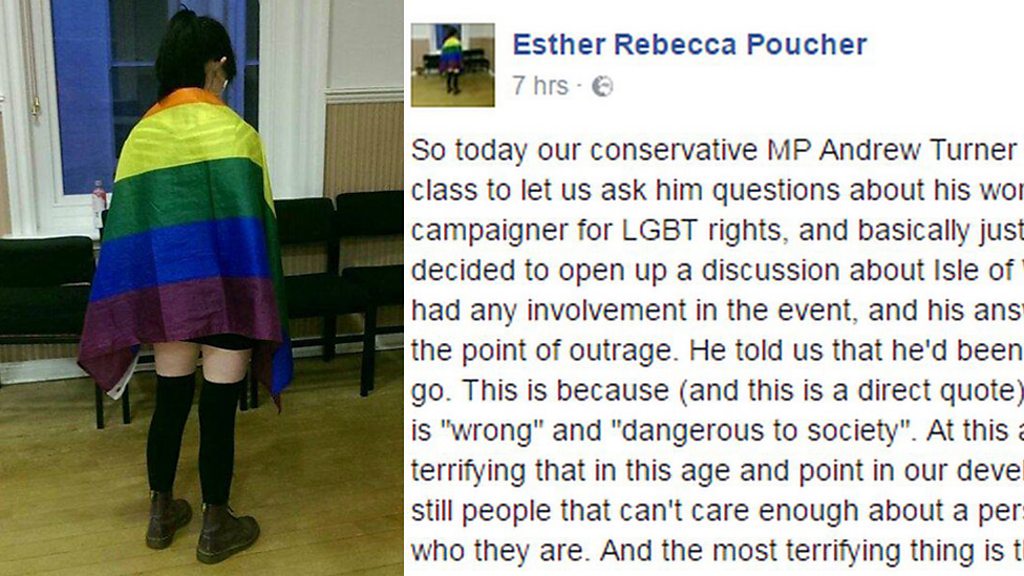 Isle of Wight MP steps down after 'gay danger remark'