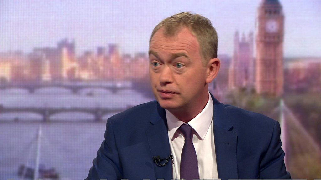 Tim Farron says 'I'm a bit of a Eurosceptic'