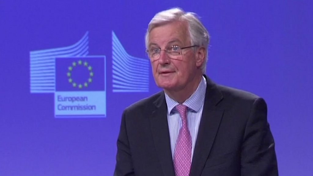 Theresa May accuses EU of trying to affect UK election