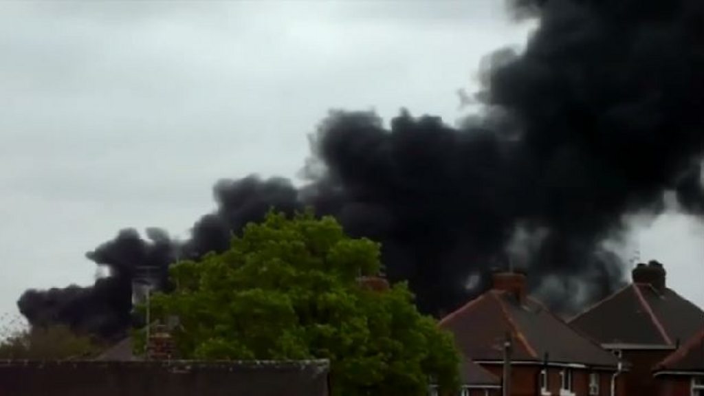 Large plastics fire at South Yorkshire recycling centre BBC News