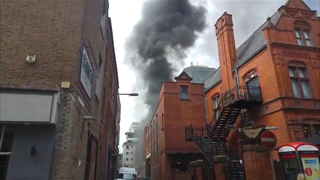 Cardiff's Greyfriars Road reopens after fire