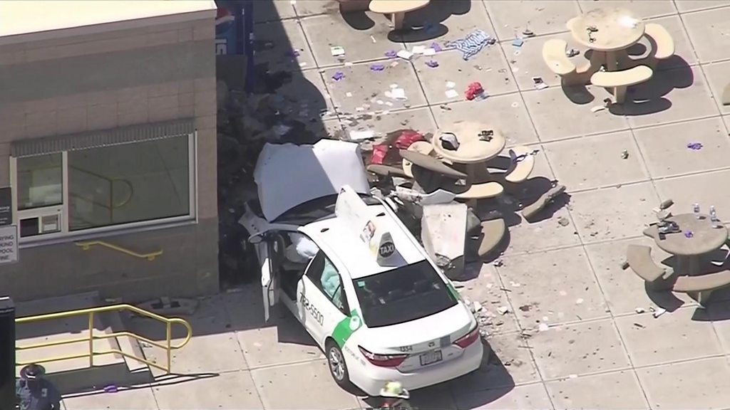 Boston airport crash: Taxi mows down pedestrians injuring 10