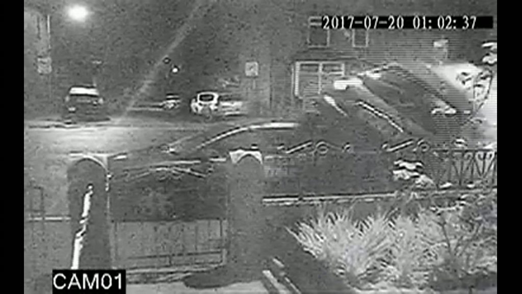 Gatepost flies into Bolton home after car crashes in police chase