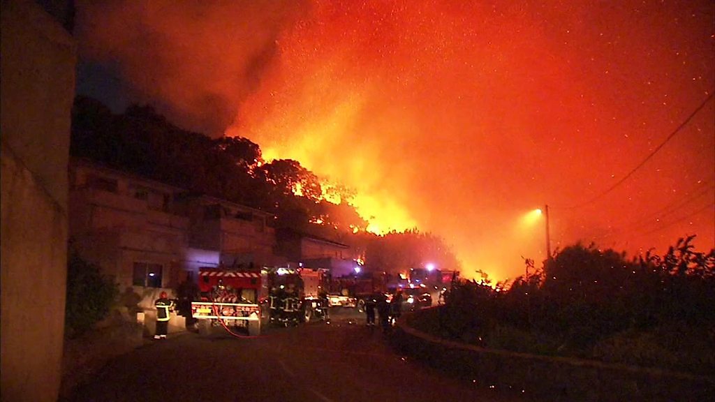欧州で森林火災相次ぐ 仏コルシカ島900ヘクタール延焼 - BBCニュース 欧州で森林火災相次ぐ 仏コルシカ島900ヘクタール延焼 - BBCニュース