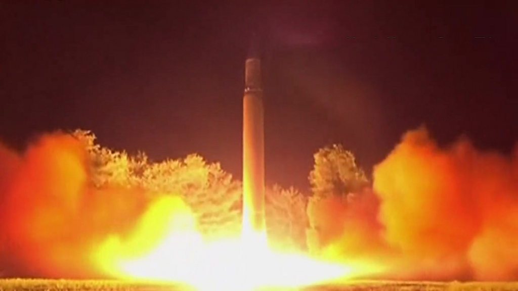North Korea Says Missile Test Shows All Us Within Range Bbc News