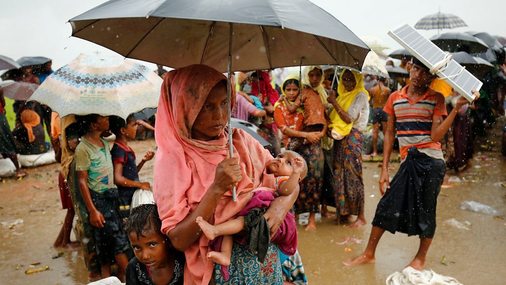 Rohingya Refugees Fleeing Myanmar Near 40000 Bbc News