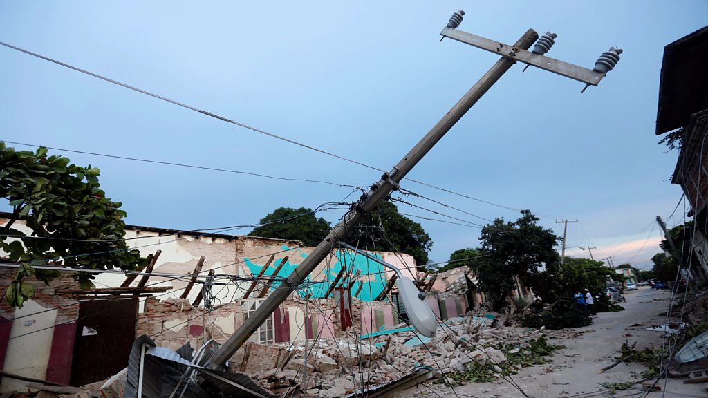 Mexico earthquake: Rescue efforts continue as death toll rises - BBC News