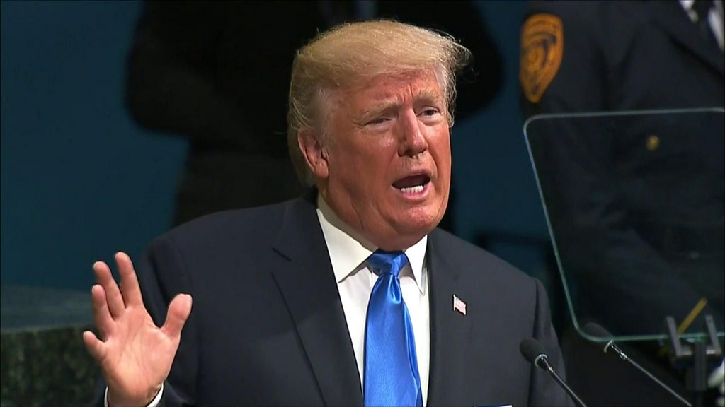 Trumps First Un Speech Met With Criticism From Some Leaders Bbc News