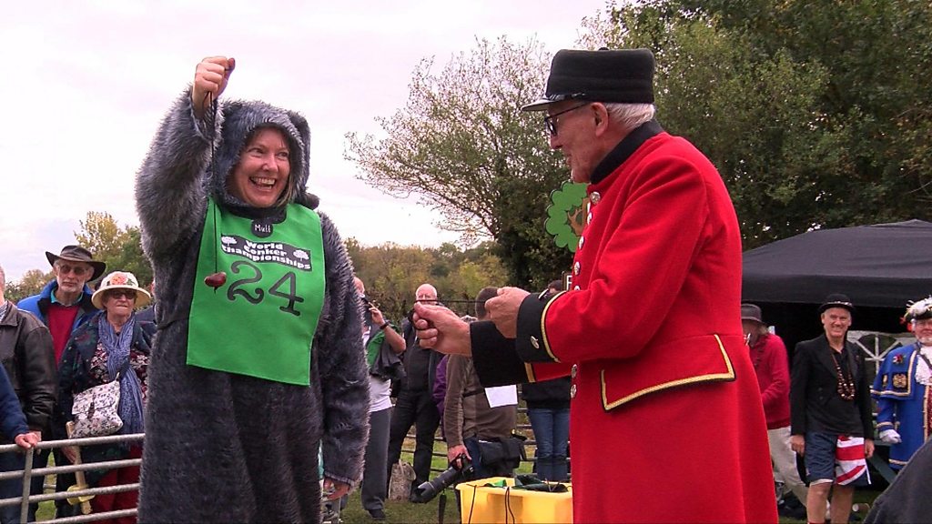 World Conker Championship King And Queen Crowned Bbc News