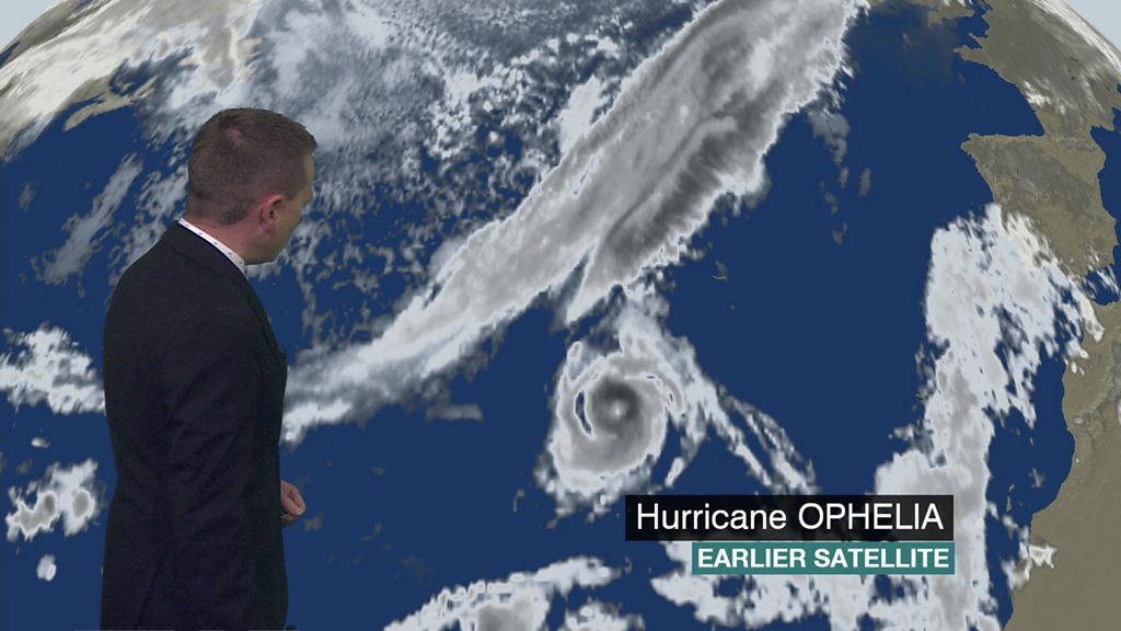 Hurricane Ophelia strengthens before storm reaches UK BBC News