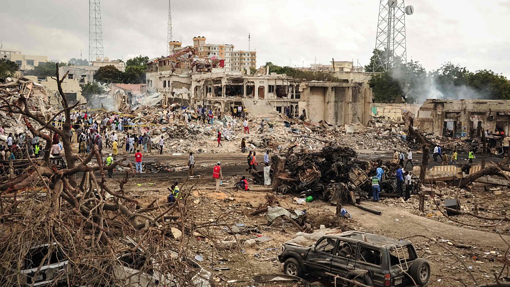 Somalia At least 230 dead in Mogadishu blast BBC News
