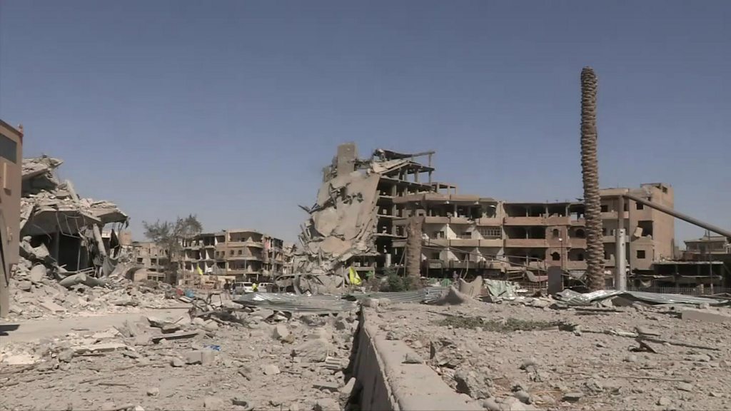 Raqqa Is Capital Falls To Us Backed Syrian Forces Bbc News