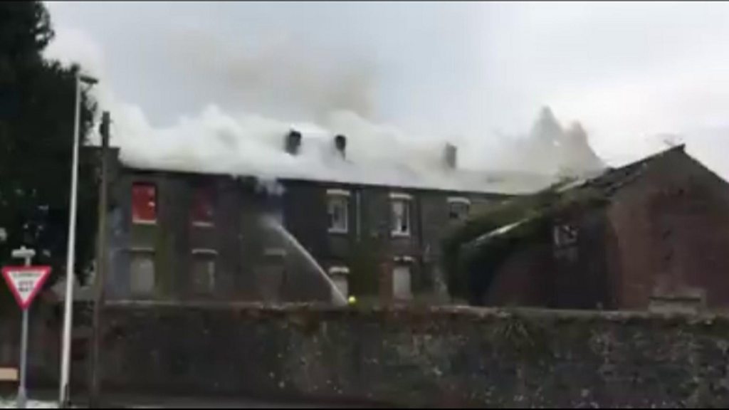 Carmarthen Workhouse Gutted By Fire - BBC News