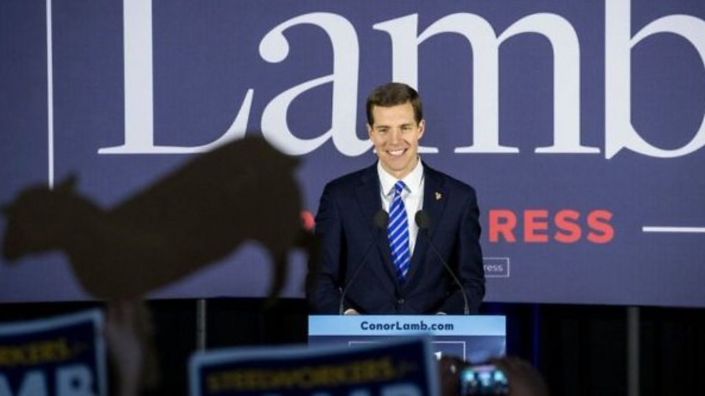 Democrat Conor Lamb claims victory in Pennsylvania election - 1024 x 576 jpeg 52kB