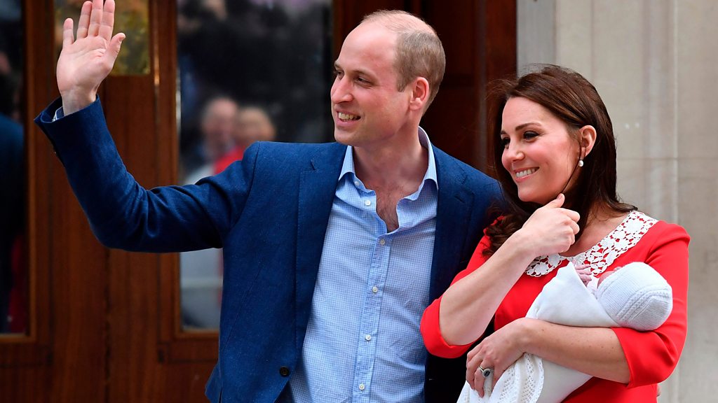 Duke and duchess show off new son