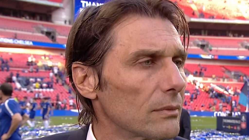 Antonio Conte Chelsea Boss Committed After Fa Cup Win Bbc Sport