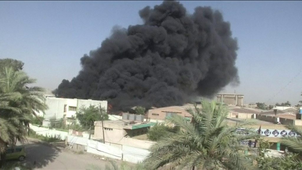 Fire at Iraqi ballot paper depot