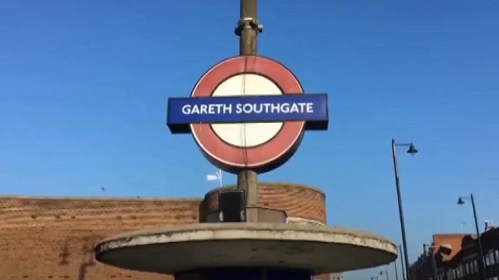 サッカーw杯 ロンドンの地下鉄駅 ギャレス サウスゲイトに一時改名 cニュース
