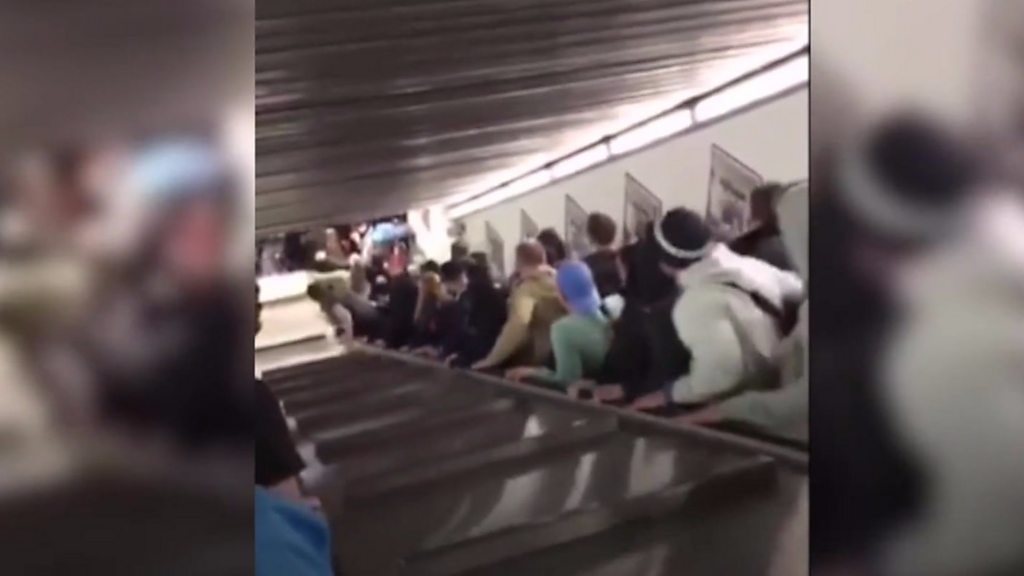 Rome escalator crush injures Russian fans