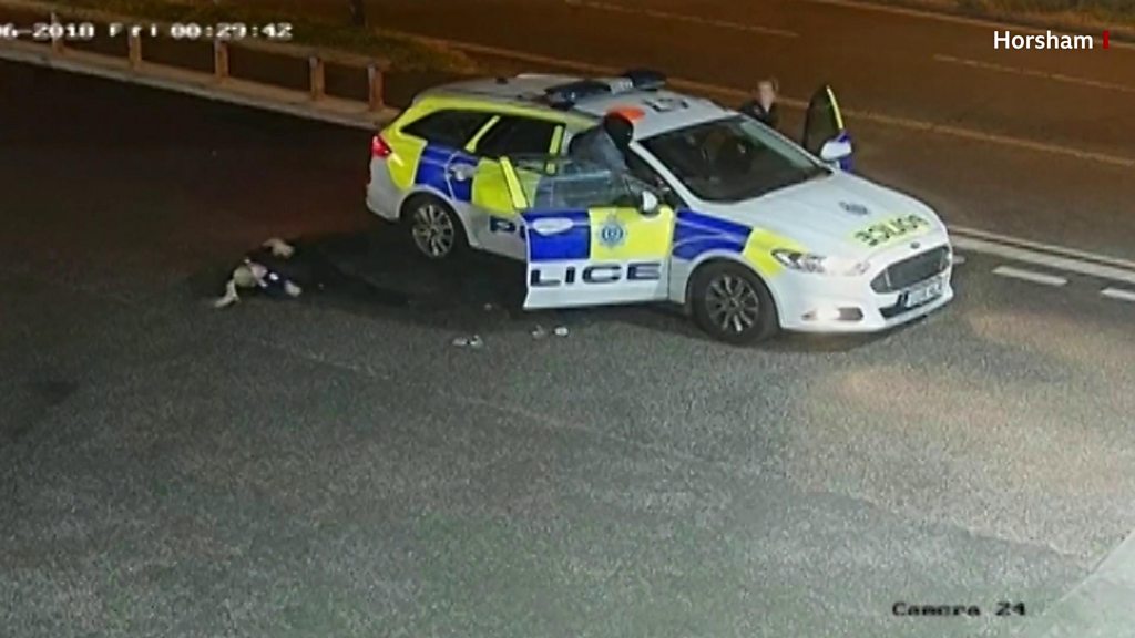 Horsham Robber Dragged Pc Out Of Patrol Car In Escape Bid Bbc News