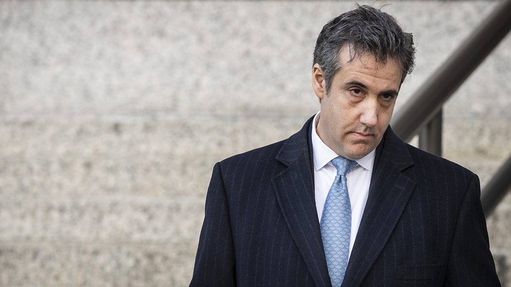 Michael Cohen in court: Trump ex-lawyer admits lying to Congress - BBC News image