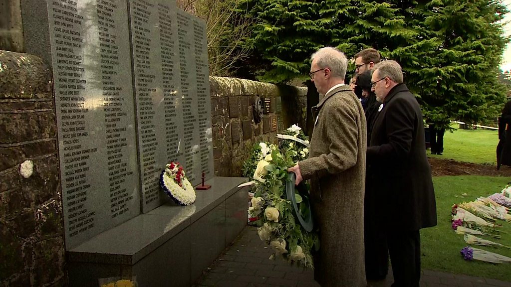Wreaths Laid To Mark Lockerbie Bombing 30th Anniversary Bbc News