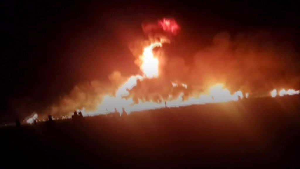 gas pipeline gulf of mexico fire