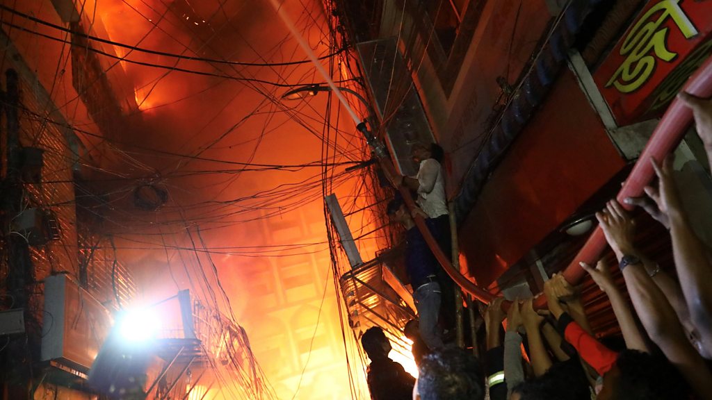 Fire in historic Dhaka district kills 78