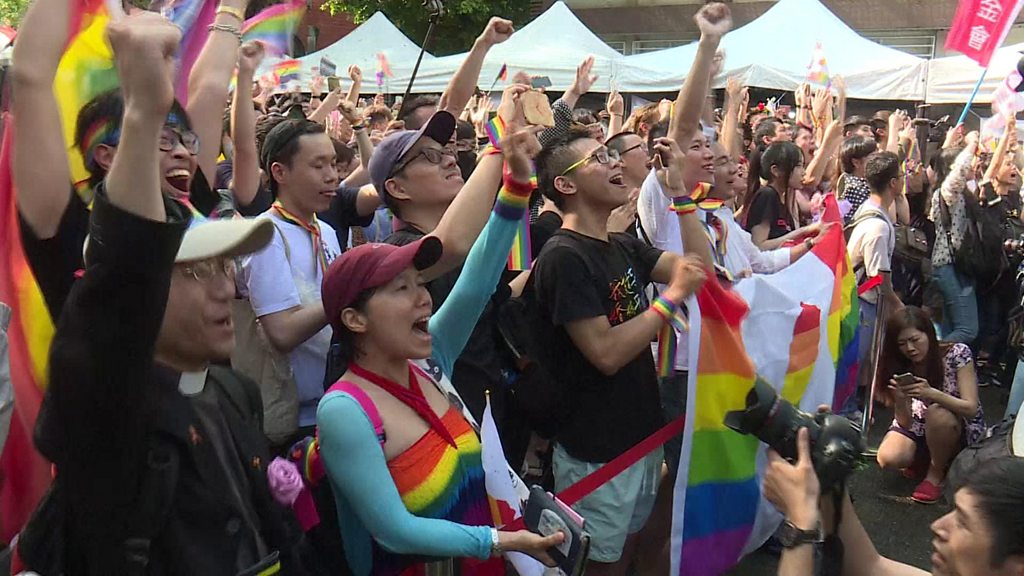 Taiwan Celebrates Same Sex Marriage Law - 