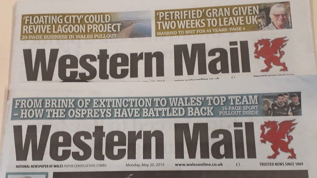 Western Mail newspaper celebrates 150th anniversary BBC News