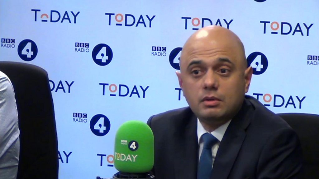 Sajid Javid: Exclusion from Trump state banquet 'odd'