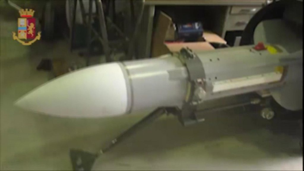 Italy seizes missile in raids on far right