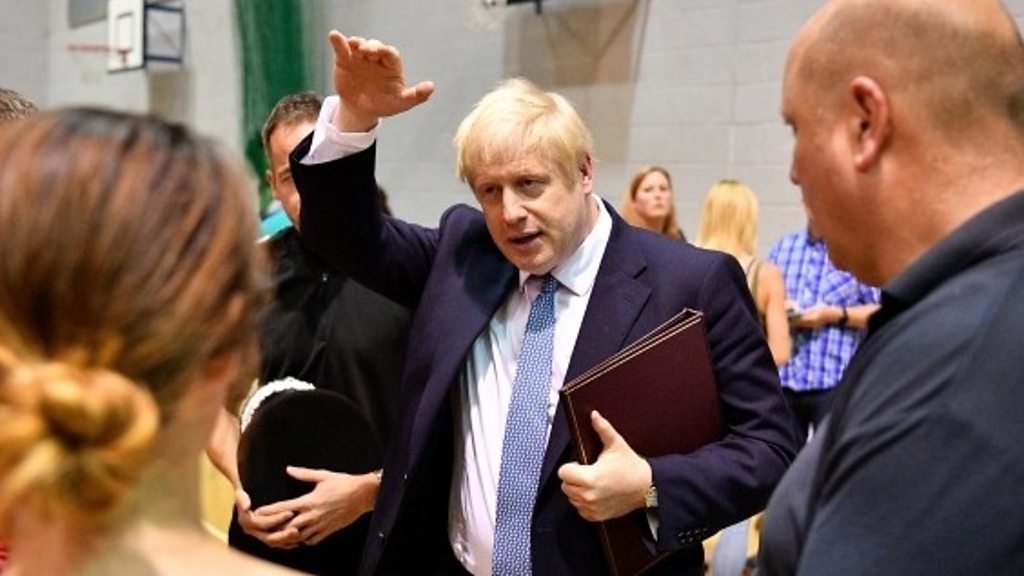Whaley Bridge dam: Boris Johnson visits residents and emergency crews
